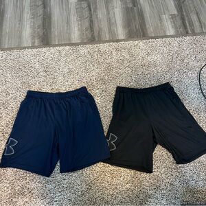 Under Armour Dark Blue and Black Shorts Set